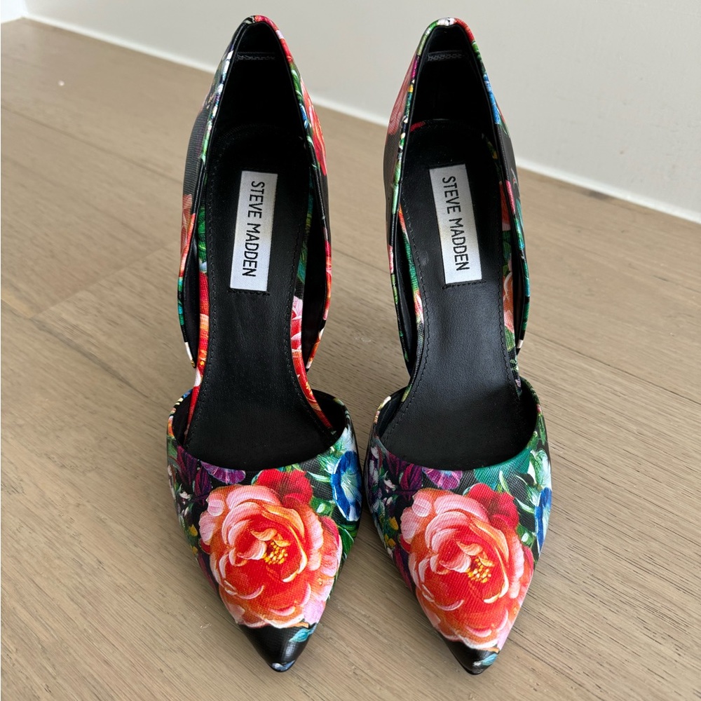 Steve Madden Multicolor Floral Pumps Sz 8.5